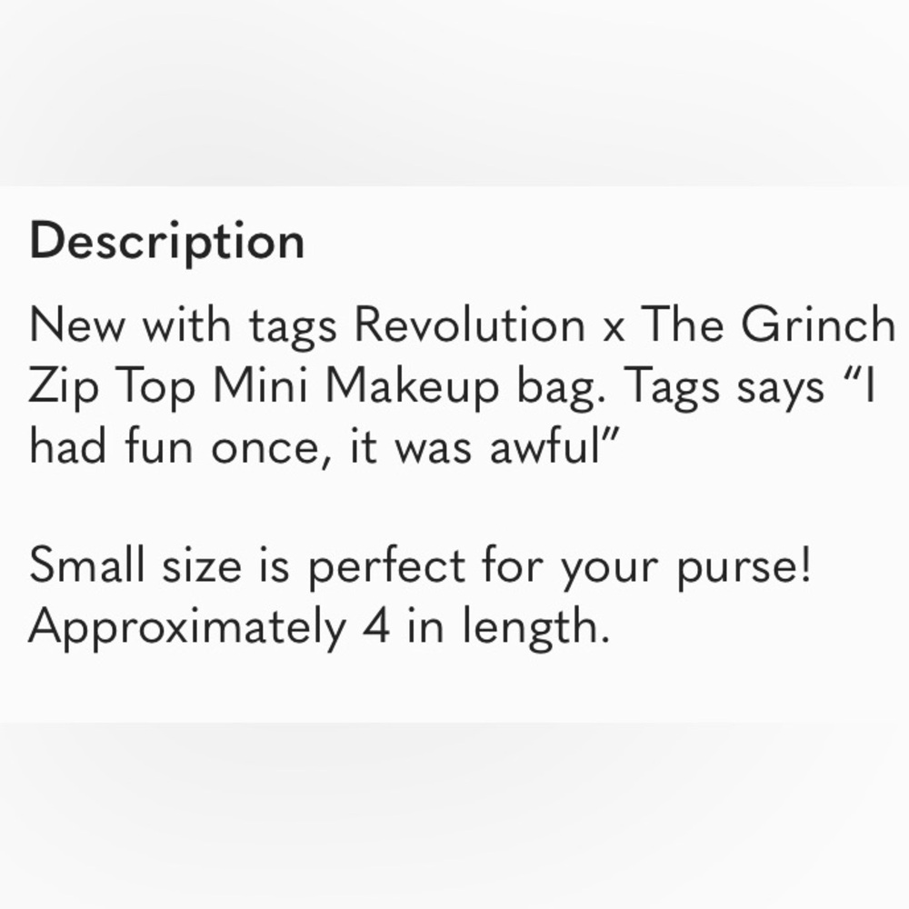 Grinch x Revolution Collaborative | Limited | Green Heart Cosmetic Pouch Red Zip - Picture 4 of 7